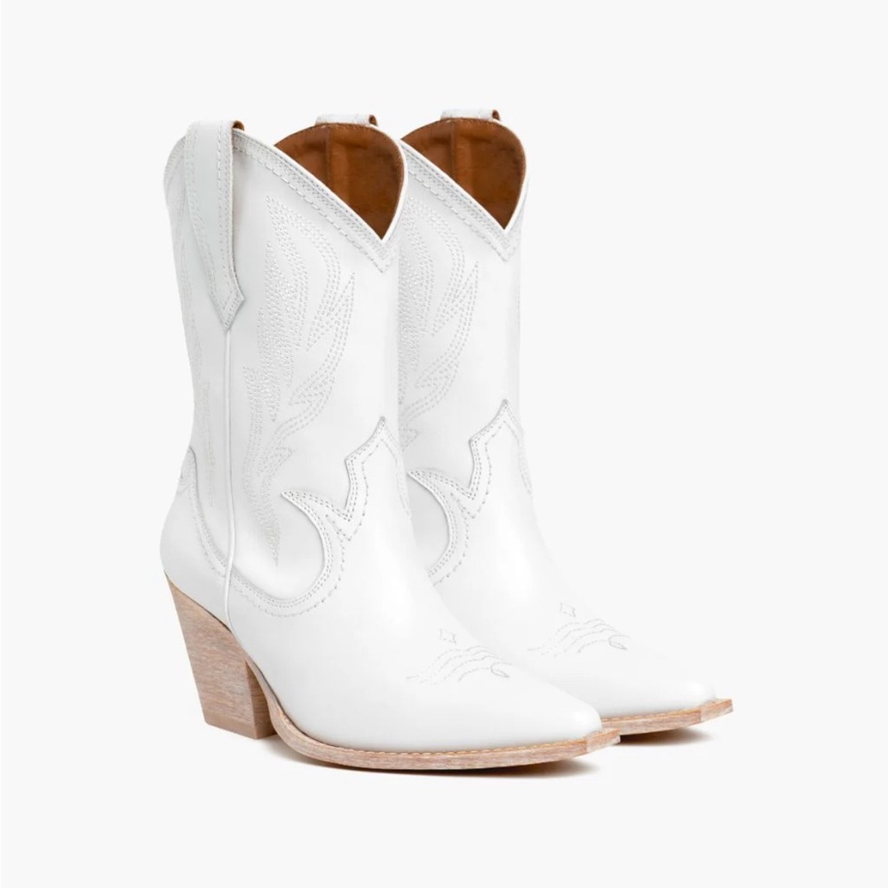 Thursday Boot Company White Sierra Western Boot
